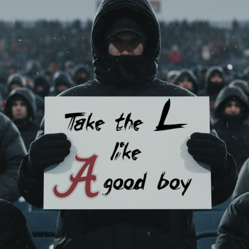 Fan being told to take the loss like a good boy